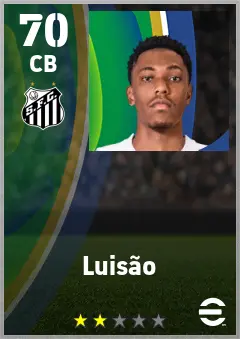 Luisao eFootball 2026 player card — 70 OVR CB
