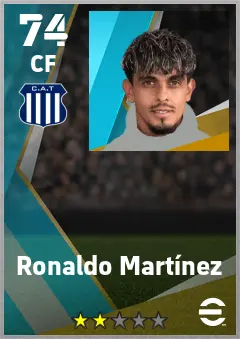 Ronaldo Martinez eFootball 2026 player card — 74 OVR CF