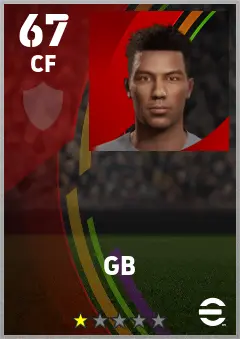 GB eFootball 2026 player card — 67 OVR CF