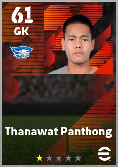 Thanawat Panthong eFootball 2026 player card — 61 OVR GK