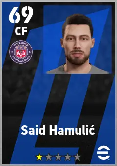 Said Hamulic eFootball 2026 player card — 69 OVR CF