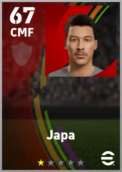 Japa eFootball 2026 player card — 67 OVR CMF