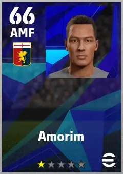 Amorim eFootball 2026 player card — 66 OVR AMF