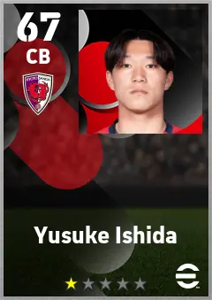 Yusuke Ishida eFootball 2026 player card — 67 OVR CB