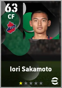 Iori Sakamoto eFootball 2026 player card — 63 OVR CF