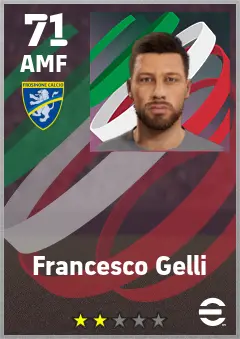 Francesco Gelli eFootball 2026 player card — 71 OVR AMF