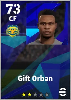 Gift Orban eFootball 2026 player card — 73 OVR CF