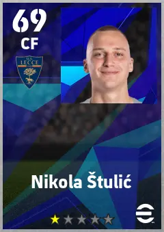 Nikola Stulic eFootball 2026 player card — 69 OVR CF