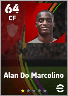 Alan Do Marcolino eFootball 2026 player card — 64 OVR CF