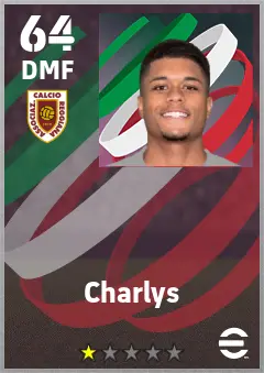 Charlys eFootball 2026 player card — 64 OVR DMF