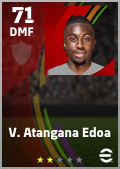 V. Atangana Edoa eFootball 2026 player card — 71 OVR DMF