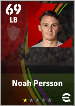 Noah Persson eFootball 2026 player card — 69 OVR LB