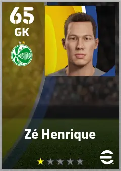 Ze Henrique eFootball 2026 player card — 65 OVR GK