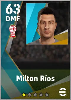 Milton Rios eFootball 2026 player card — 63 OVR DMF