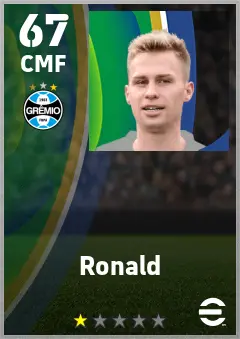 Ronald eFootball 2026 player card — 67 OVR CMF