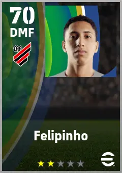Felipinho eFootball 2026 player card — 70 OVR DMF