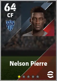 Nelson Pierre eFootball 2026 player card — 64 OVR CF