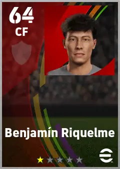 Benjamin Riquelme eFootball 2026 player card — 64 OVR CF