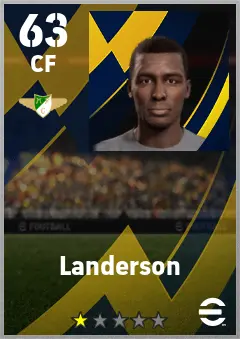 Landerson eFootball 2026 player card — 63 OVR CF