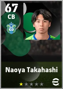 Naoya Takahashi eFootball 2026 player card — 67 OVR CB