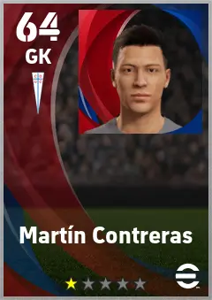 Martin Contreras eFootball 2026 player card — 64 OVR GK