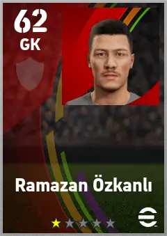 Ramazan Ozkanli eFootball 2026 player card — 62 OVR GK
