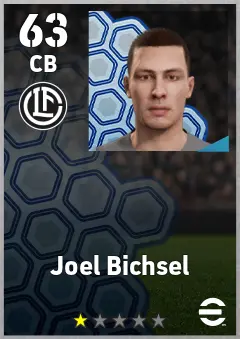 Joel Bichsel eFootball 2026 player card, 63 OVR CB