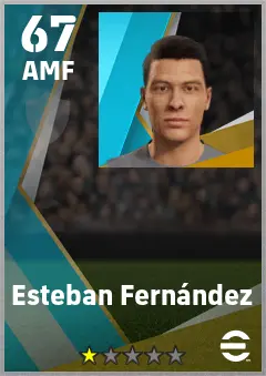 Esteban Fernandez eFootball 2026 player card — 67 OVR AMF
