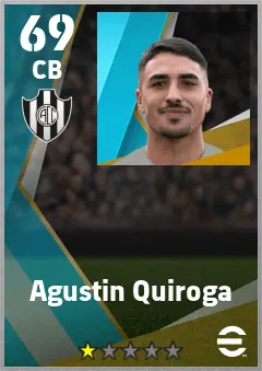 Agustin Quiroga eFootball 2026 player card — 69 OVR CB