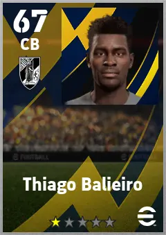 Thiago Balieiro eFootball 2026 player card — 67 OVR CB
