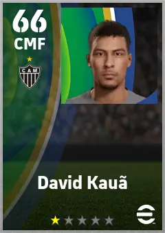 David Kaua eFootball 2026 player card — 66 OVR CMF