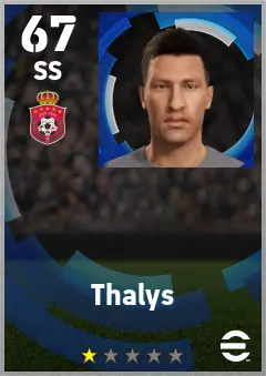 Thalys eFootball 2026 player card — 67 OVR SS