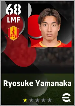 Ryosuke Yamanaka eFootball 2026 player card — 68 OVR LMF