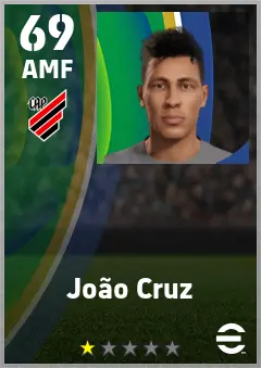 Joao Cruz eFootball 2026 player card — 69 OVR AMF