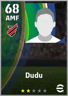 Dudu eFootball 2026 player card — 68 OVR AMF