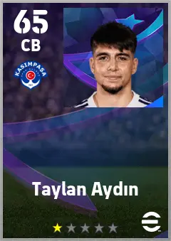Taylan Aydin eFootball 2026 player card — 65 OVR CB