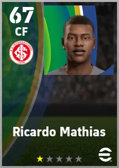 Ricardo Mathias eFootball 2026 player card — 67 OVR CF