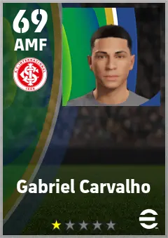Gabriel Carvalho eFootball 2026 player card — 69 OVR AMF