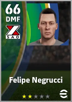 Felipe Negrucci eFootball 2026 player card — 66 OVR DMF