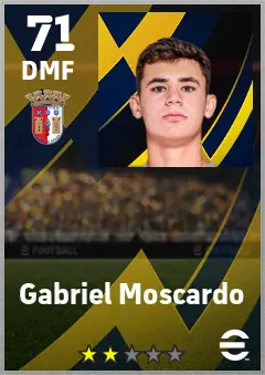 Gabriel Moscardo eFootball 2026 player card — 71 OVR DMF