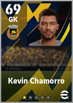 Kevin Chamorro eFootball 2026 player card — 69 OVR GK