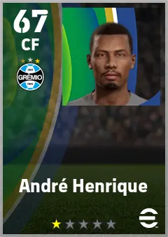 Andre Henrique eFootball 2026 player card — 67 OVR CF