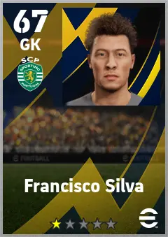 Francisco Silva eFootball 2026 player card — 67 OVR GK