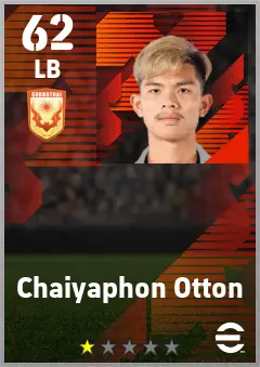 Chaiyaphon Otton eFootball 2026 player card — 62 OVR LB