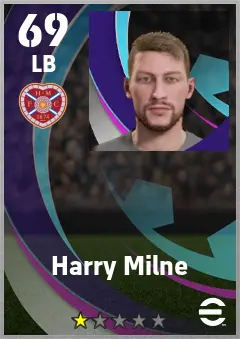 Harry Milne eFootball 2026 player card — 69 OVR LB