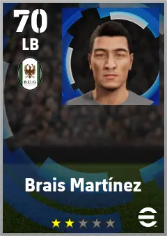 Brais Martinez eFootball 2026 player card — 70 OVR LB