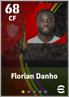 Florian Danho eFootball 2026 player card — 68 OVR CF
