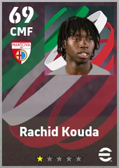 Rachid Kouda eFootball 2026 player card — 69 OVR CMF