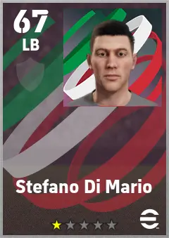 Stefano Di Mario eFootball 2026 player card — 67 OVR LB