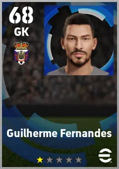 Guilherme Fernandes eFootball 2026 player card — 68 OVR GK
